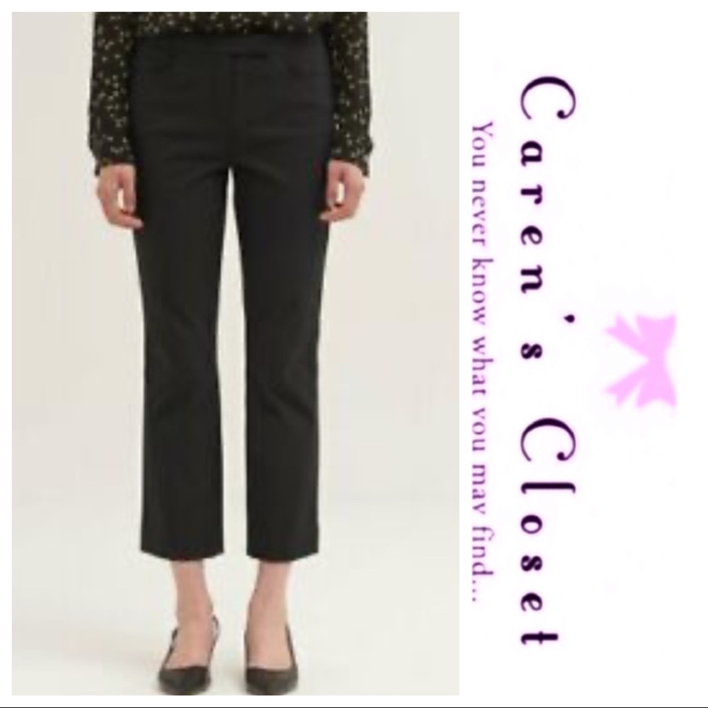 Theory Cotton Lycra Stretch Crop Pant - Picture 5 of 5